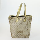 GUCCI GG Crystal Bag Coated Canvas Nylon 2 Set Beige Black Auth 158727-2