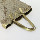 GUCCI GG Crystal Bag Coated Canvas Nylon 2 Set Beige Black Auth 158727-5