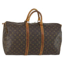 LOUIS VUITTON Monogram Keepall Bandouliere 50 Boston Bag M41416 LV Auth 158742-1