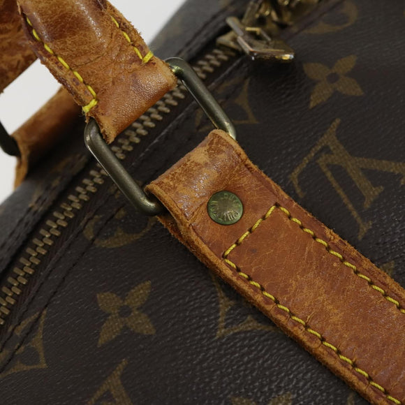 LOUIS VUITTON Monogram Keepall Bandouliere 50 Boston Bag M41416 LV Auth 158742
