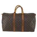 LOUIS VUITTON Monogram Keepall Bandouliere 50 Boston Bag M41416 LV Auth 158742-2
