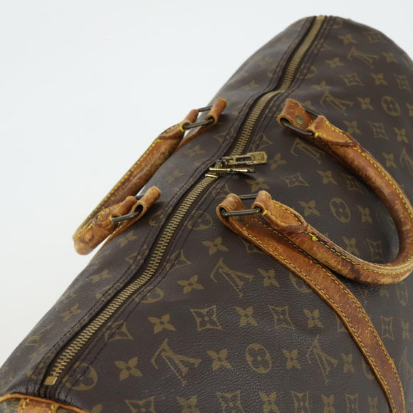 LOUIS VUITTON Monogram Keepall Bandouliere 50 Boston Bag M41416 LV Auth 158742