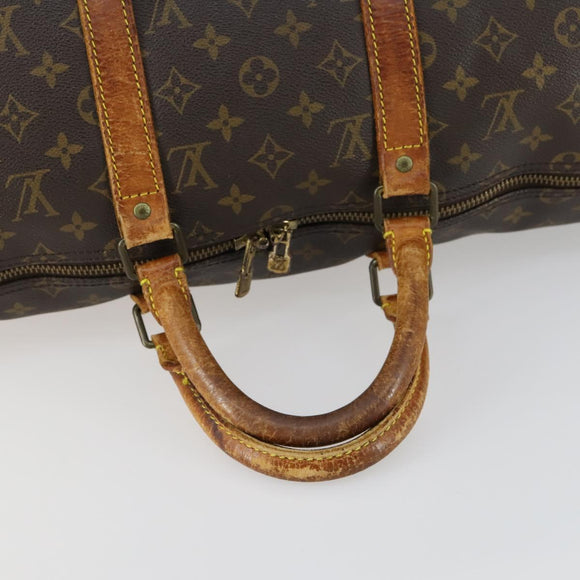 LOUIS VUITTON Monogram Keepall Bandouliere 50 Boston Bag M41416 LV Auth 158742