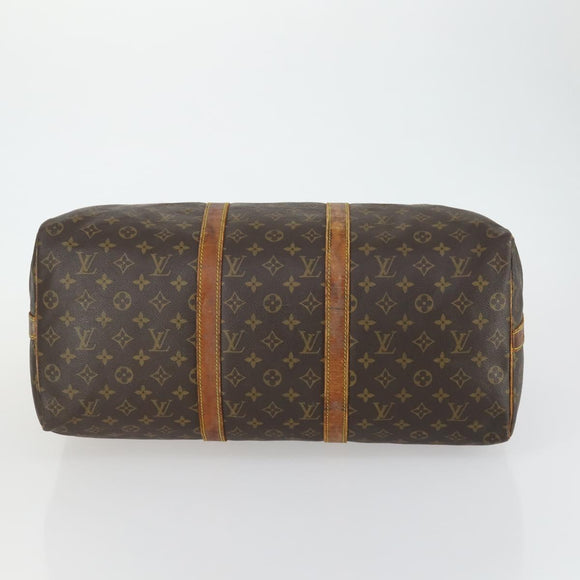 LOUIS VUITTON Monogram Keepall Bandouliere 50 Boston Bag M41416 LV Auth 158742