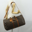 LOUIS VUITTON Monogram Keepall Bandouliere 55 Boston Bag M41414 LV Auth 158745-27