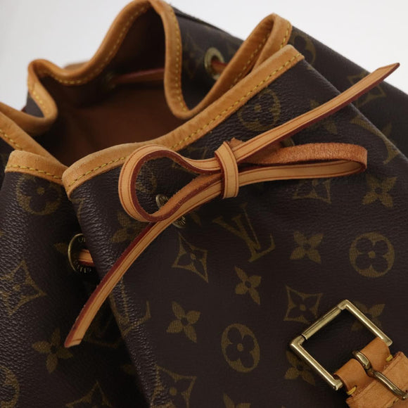 LOUIS VUITTON Monogram Montsouris GM Backpack M51135 LV Auth 158758