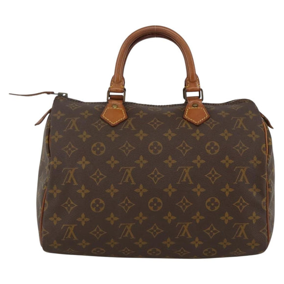 LOUIS VUITTON Monogram Speedy 30 Hand Bag M41526 LV Auth 158762
