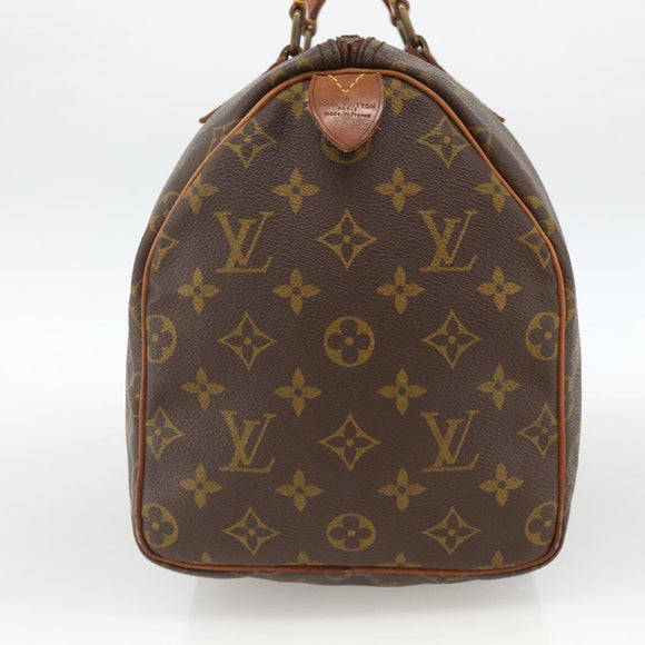 LOUIS VUITTON Monogram Speedy 30 Hand Bag M41526 LV Auth 158762