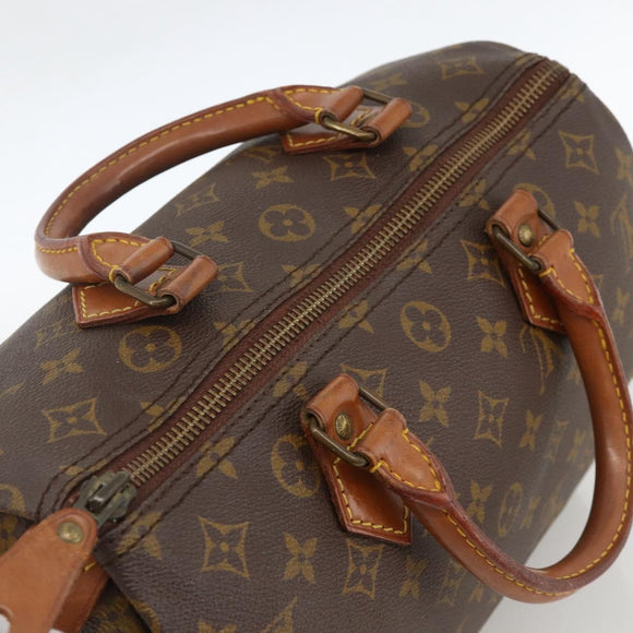 LOUIS VUITTON Monogram Speedy 30 Hand Bag M41526 LV Auth 158762