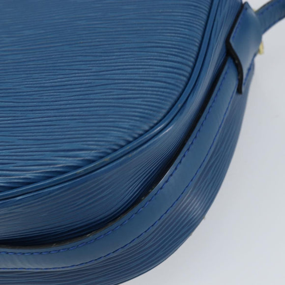 LOUIS VUITTON Epi Jeune Fille MM Shoulder Bag Toledo Blue M52155 LV Auth 158787