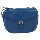 LOUIS VUITTON Epi Jeune Fille MM Shoulder Bag Toledo Blue M52155 LV Auth 158787-13