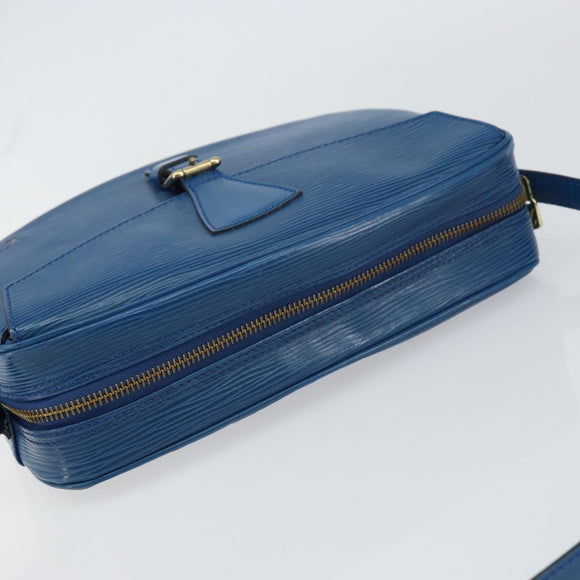 LOUIS VUITTON Epi Jeune Fille MM Shoulder Bag Toledo Blue M52155 LV Auth 158787