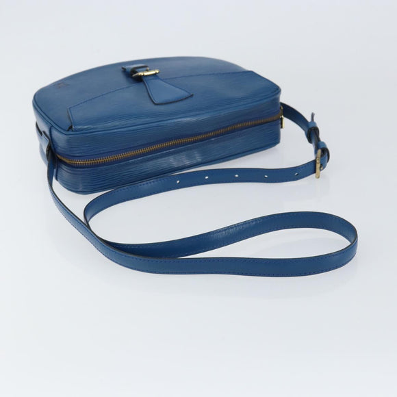 LOUIS VUITTON Epi Jeune Fille MM Shoulder Bag Toledo Blue M52155 LV Auth 158787