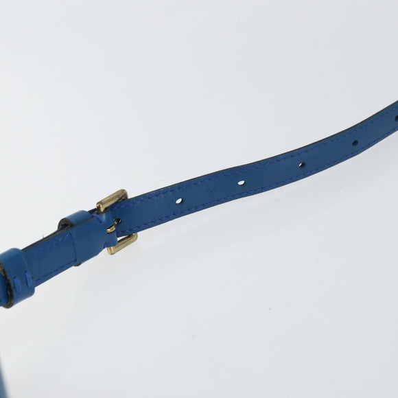 LOUIS VUITTON Epi Jeune Fille MM Shoulder Bag Toledo Blue M52155 LV Auth 158787