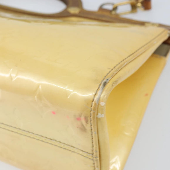 LOUIS VUITTON Monogram Vernis Roxbury Drive Hand Bag Perle M91374 LV Auth 158790