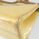 LOUIS VUITTON Monogram Vernis Roxbury Drive Hand Bag Perle M91374 LV Auth 158790-17