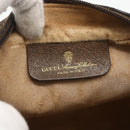 GUCCI GG Supreme Web Sherry Line Bag PVC Beige Gold 904 02 004 Auth 158796-19