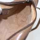 GUCCI GG Supreme Web Sherry Line Bag PVC Beige Gold 904 02 004 Auth 158796-20