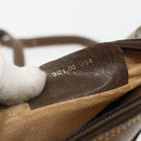 GUCCI GG Supreme Web Sherry Line Bag PVC Beige Gold 904 02 004 Auth 158796-12