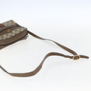 GUCCI GG Supreme Web Sherry Line Bag PVC Beige Gold 904 02 004 Auth 158796-7