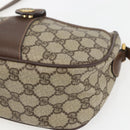 GUCCI GG Supreme Web Sherry Line Bag PVC Beige Gold 89 02 032 Auth 158797-14
