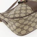 GUCCI GG Supreme Web Sherry Line Bag PVC Beige Gold 89 02 032 Auth 158797-15