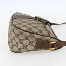 GUCCI GG Supreme Web Sherry Line Bag PVC Beige Gold 89 02 032 Auth 158797-4