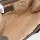 GUCCI GG Supreme Web Sherry Line Clutch Bag PVC Beige 89 01 033 Auth 158798-14