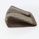 GUCCI GG Supreme Web Sherry Line Clutch Bag PVC Beige 89 01 033 Auth 158798-5