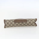 GUCCI GG Supreme Web Sherry Line Clutch Bag PVC Beige 89 01 033 Auth 158798-7