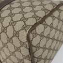 GUCCI GG Supreme Web Sherry Line Bag PVC Leather Beige 69 02 007 Auth 158799-10