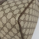 GUCCI GG Supreme Web Sherry Line Bag PVC Leather Beige 69 02 007 Auth 158799-12