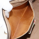 GUCCI GG Supreme Web Sherry Line Bag PVC Leather Beige 69 02 007 Auth 158799-22