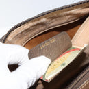 GUCCI GG Supreme Web Sherry Line Bag PVC Leather Beige 69 02 007 Auth 158799-23