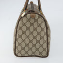 GUCCI GG Supreme Web Sherry Line Bag PVC Leather Beige 69 02 007 Auth 158799-4
