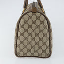 GUCCI GG Supreme Web Sherry Line Bag PVC Leather Beige 69 02 007 Auth 158799-5