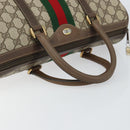 GUCCI GG Supreme Web Sherry Line Bag PVC Leather Beige 69 02 007 Auth 158799-7
