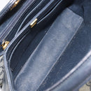 GUCCI GG Supreme Shoulder Bag PVC Navy Gold 001 085 1368 Auth 158804-16