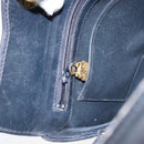 GUCCI GG Supreme Shoulder Bag PVC Navy Gold 001 085 1368 Auth 158804-20