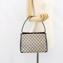 GUCCI GG Supreme Shoulder Bag PVC Navy Gold 001 085 1368 Auth 158804-24