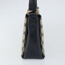 GUCCI GG Supreme Shoulder Bag PVC Navy Gold 001 085 1368 Auth 158804-4