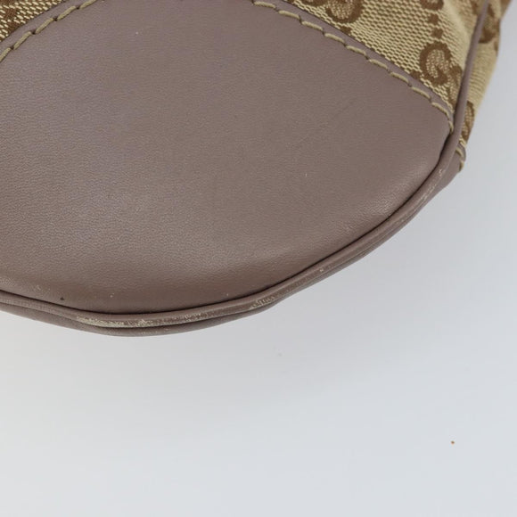 GUCCI GG Canvas Web Sherry Line Mayfair Bag Beige Gold 257065 Auth 158808