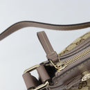 GUCCI GG Canvas Web Sherry Line Mayfair Bag Beige Gold 257065 Auth 158808-10