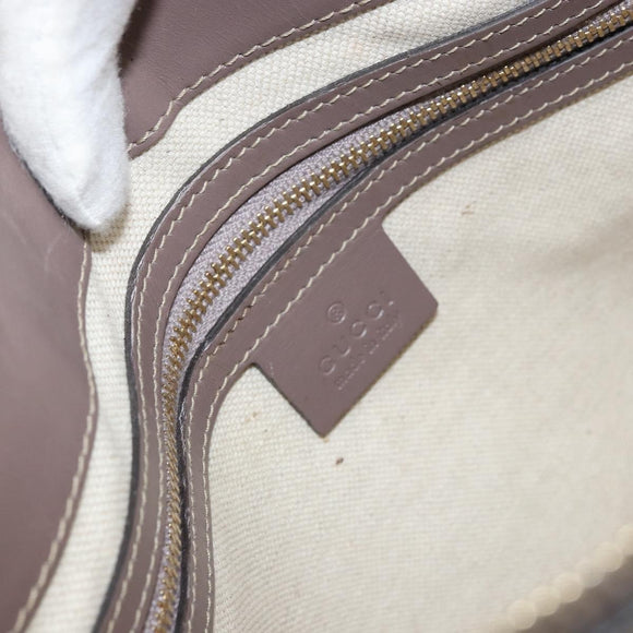 GUCCI GG Canvas Web Sherry Line Mayfair Bag Beige Gold 257065 Auth 158808