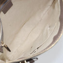 GUCCI GG Canvas Web Sherry Line Mayfair Bag Beige Gold 257065 Auth 158808-11