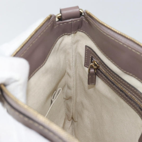 GUCCI GG Canvas Web Sherry Line Mayfair Bag Beige Gold 257065 Auth 158808