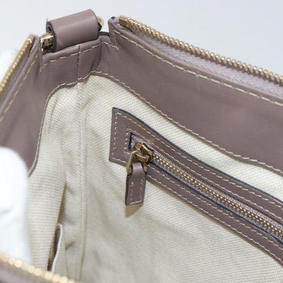 GUCCI GG Canvas Web Sherry Line Mayfair Bag Beige Gold 257065 Auth 158808