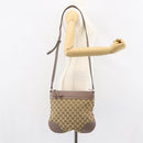 GUCCI GG Canvas Web Sherry Line Mayfair Bag Beige Gold 257065 Auth 158808-23