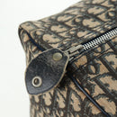 Christian Dior Trotter Canvas Boston Bag Navy Silver Auth 158811-10