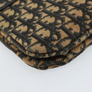 Christian Dior Trotter Canvas Shoulder Bag Navy Gold Auth 158813-16